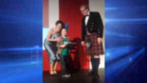Robert McAllen of Blackbaud, Susan Irwin of Sick Kids Friends Foundation and Jack Henderson