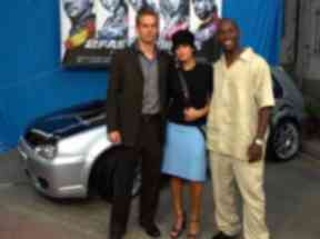 Paul Walker with Eva Mendes and Tyrese.
