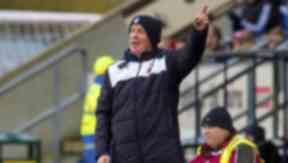 Contenders: Peter Houston's side are chasing promotion this season.