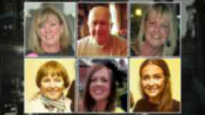 Killed: Gillian Ewing (top right) was one of the six people killed.