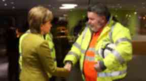 Forth Bridge: First Minister meets engineer Robert McCulloch.