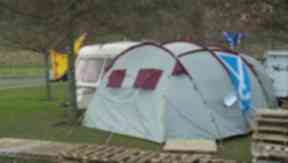 Campers: Lord Turnbull granted a petition for their removal.