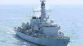 HMS St Albans was on hand to seize the drugs