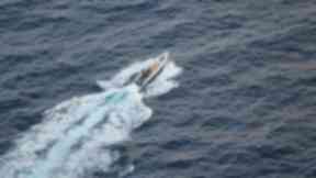 A small boat involved in the HMS St Albans drugs seizure