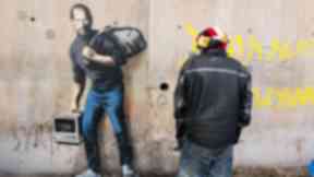 The portrait of Steve Jobs in the Calais Jungle.
