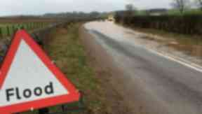 Road closed: The A91 at Guardbridge was closed on Wednesday.