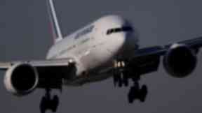 Air France: The flight was forced to divert to Glasgow.