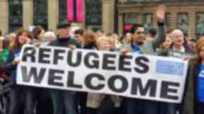Glasgow: Pro-refugee demonstration (file pic).
