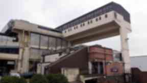 Rabbit warren: Old Cumbernauld shopping centre demolished.