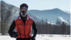 Endurance: Dr Andrew Murray during the Genghis Khan Ice Marathon.