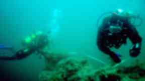 Scapa Flow: Divers exploring ships found earlier this year.