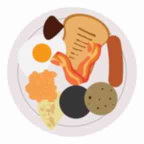 Kayleigh came up with a selection of emojis, including this full Scottish fry-up.