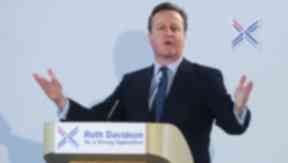 David Cameron: The Scottish Conservatives are campaigning to become the official opposition