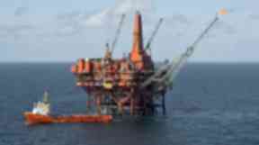 Murchison platform: North Sea facility during production (file pic).