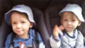 Tragic: Twins Rhys and Shaun Scott.