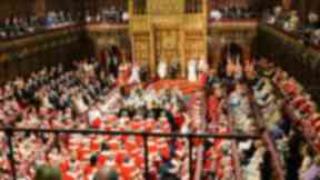 House of Lords: Peers at the state opening of parliament.