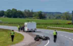 Crash: Police said a father and his 12-year-old son were injured in the collision.