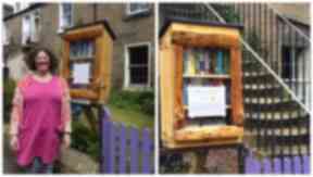 Book artist: Rachel's library is the latest addition to Scotland's growing collection.
