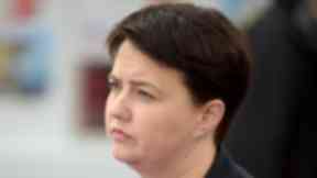 Ruth Davidson: Scottish Conservative leader used her speech to attack the SNP.