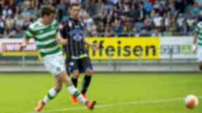 Celtic's Ryan Christie opens the scoring.