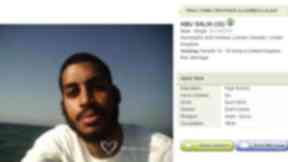 The dating profile set up by Alexander Kotey.