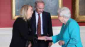 The Queen meets the artist Nicky Philipps.