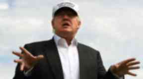 Trump: Objections lodged against golf course plan.