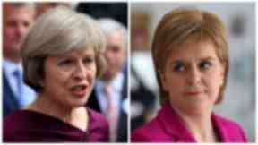 Indyref2: May has reacted to Sturgeon's vote announcement (file pic).