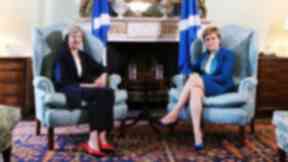 Indyrow: Theresa May and Nicola Sturgeon.