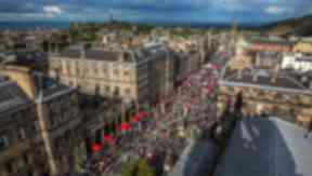 Festival brings thousands to Scottish capital.