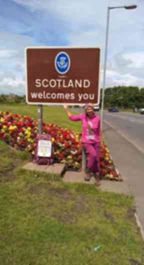 Natalia is inviting other people to join her for part of her journey.