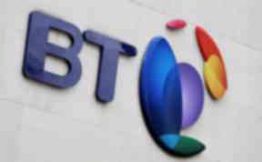 BT: Problems with internet services (file pic).