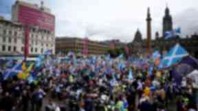 George Square rally: Police estimate between 2500 and 3000 people.