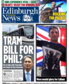 evening edinburgh scotland headlines monday paper front pages