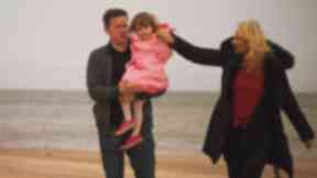 Family: Laura with husband Steven and daughter Maia.