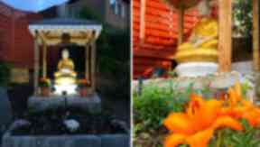 Theft: The Buddha statue was stolen from the Dhammapadia Temple in Edinburgh.