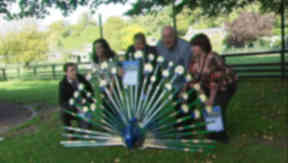 Launch: The project is encouraging residents to reuse their rubbish for works of art.