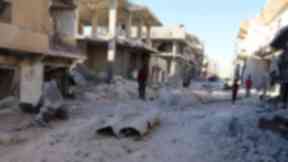 Syria: Conflict has left many areas in ruins .