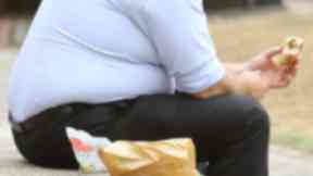 An obese person