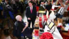 Poppy factory: Nick Clegg visiting Edinburgh in 2010.
