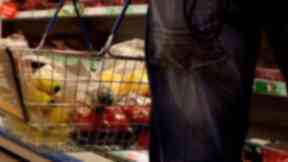 Theft: The supermarket has run out of shopping baskets.