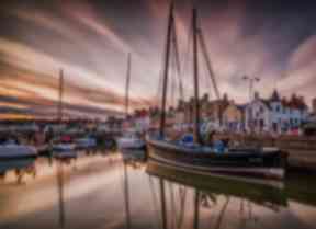 Anstruther harbour in Fife.