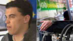 Disability discrimination: Matthew Clark, left, speaks out.