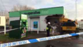 Kirkcaldy: Police cordoned off the store.