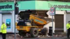 Co-op: The truck is said to have been stolen.