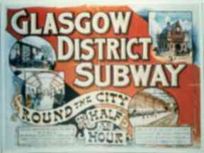 Historic sign: Glasgow District Subway.