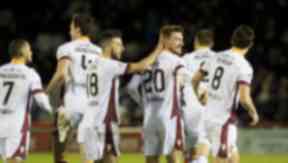 Strike: Craig Clay set Motherwell on the road to victory.