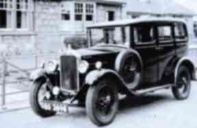An old photo of the Humber when Bert first drove it.
