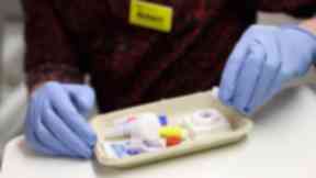 An HIV testing kit.