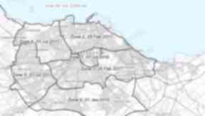 Zones: Two and three are new areas affected from today.